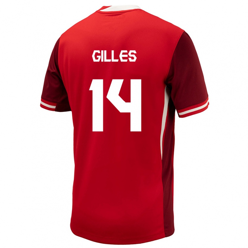 Kandiny Kinder Kanada Vanessa Gilles #14 Rot Heimtrikot Trikot 24-26 T-Shirt