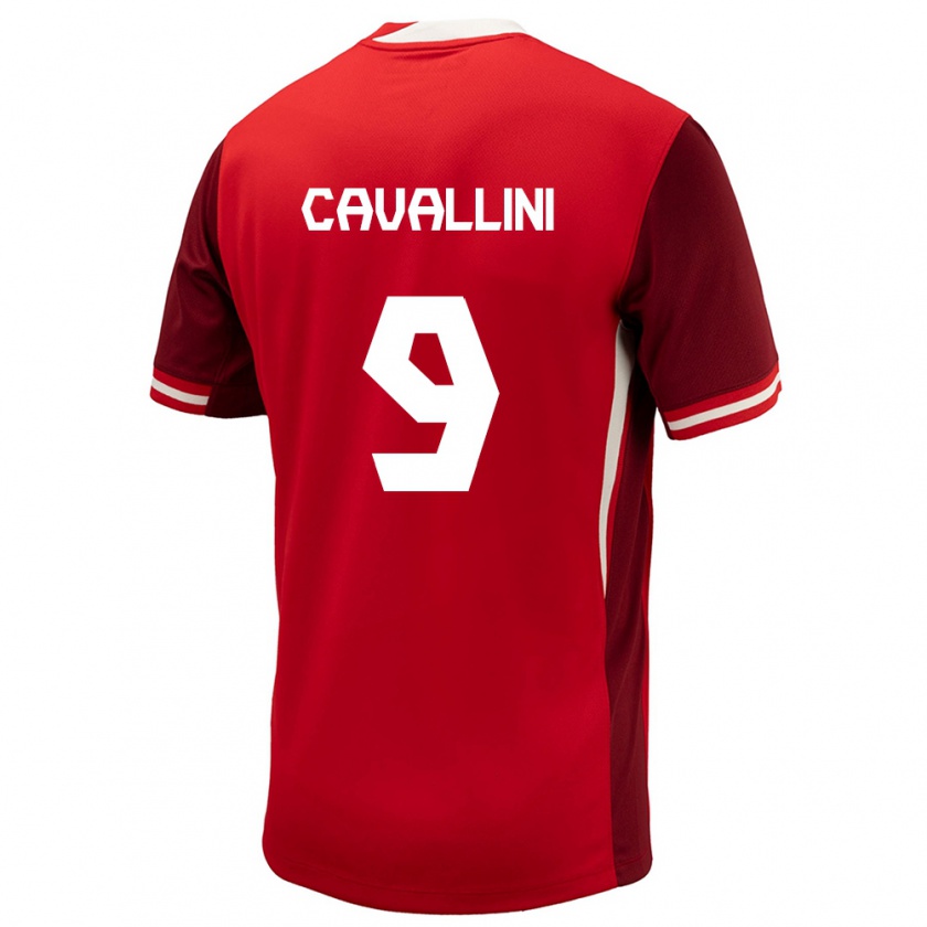 Kandiny Kinder Kanada Lucas Cavallini #9 Rot Heimtrikot Trikot 24-26 T-Shirt