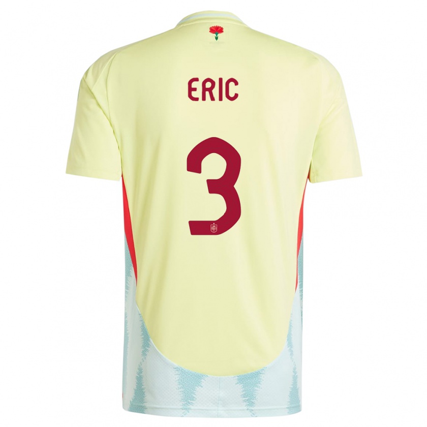 Kandiny Kinder Spanien Eric Garcia #3 Gelb Auswärtstrikot Trikot 24-26 T-Shirt