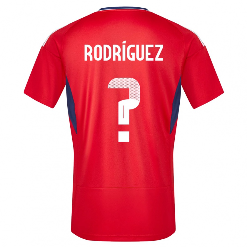 Kandiny Herren Costa Rica Bradley Rodriguez #0 Rot Heimtrikot Trikot 24-26 T-Shirt