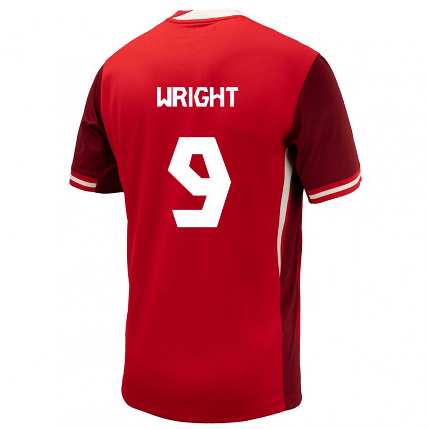 Kandiny Herren Kanada Lowell Wright #9 Rot Heimtrikot Trikot 24-26 T-Shirt
