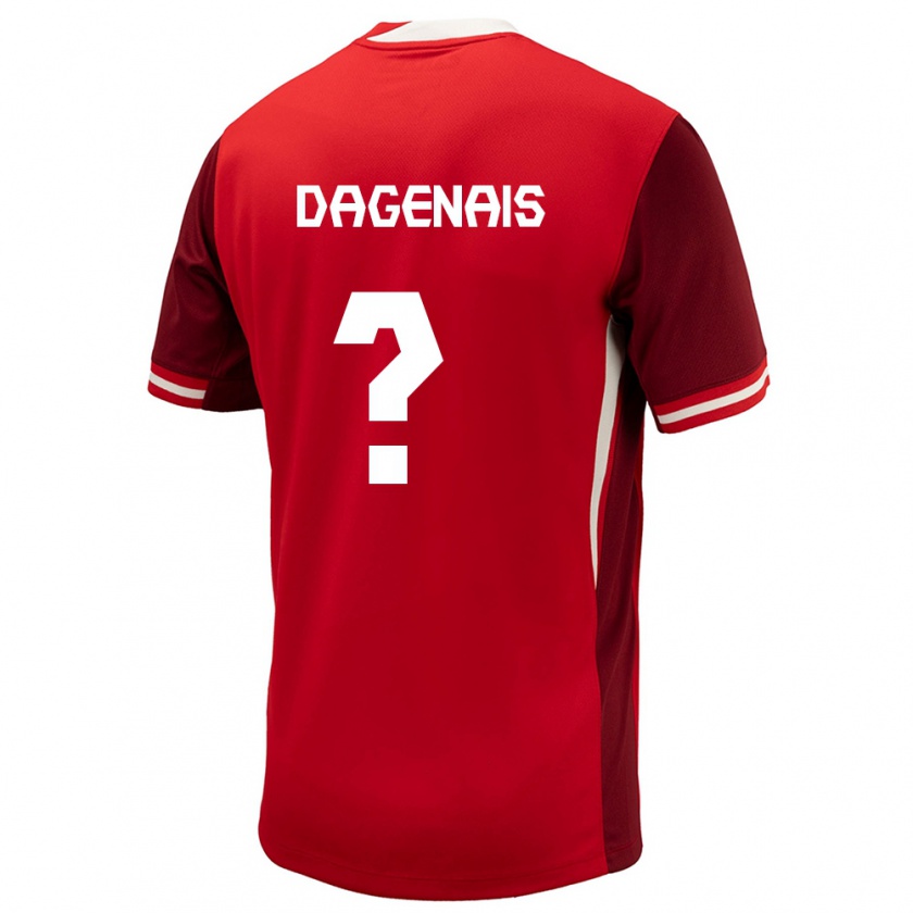 Kandiny Herren Kanada Melissa Dagenais #0 Rot Heimtrikot Trikot 24-26 T-Shirt