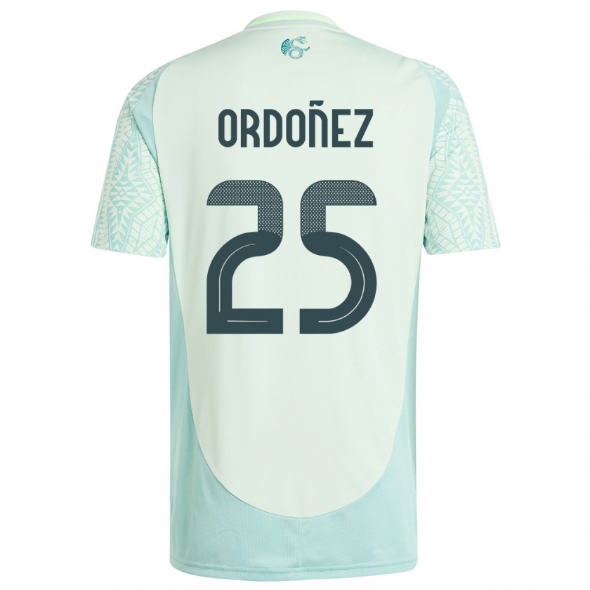 Kandiny Herren Mexiko Diana Ordonez #25 Leinengrün Auswärtstrikot Trikot 24-26 T-Shirt