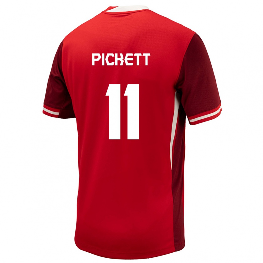 Kandiny Damen Kanada Victoria Pickett #11 Rot Heimtrikot Trikot 24-26 T-Shirt