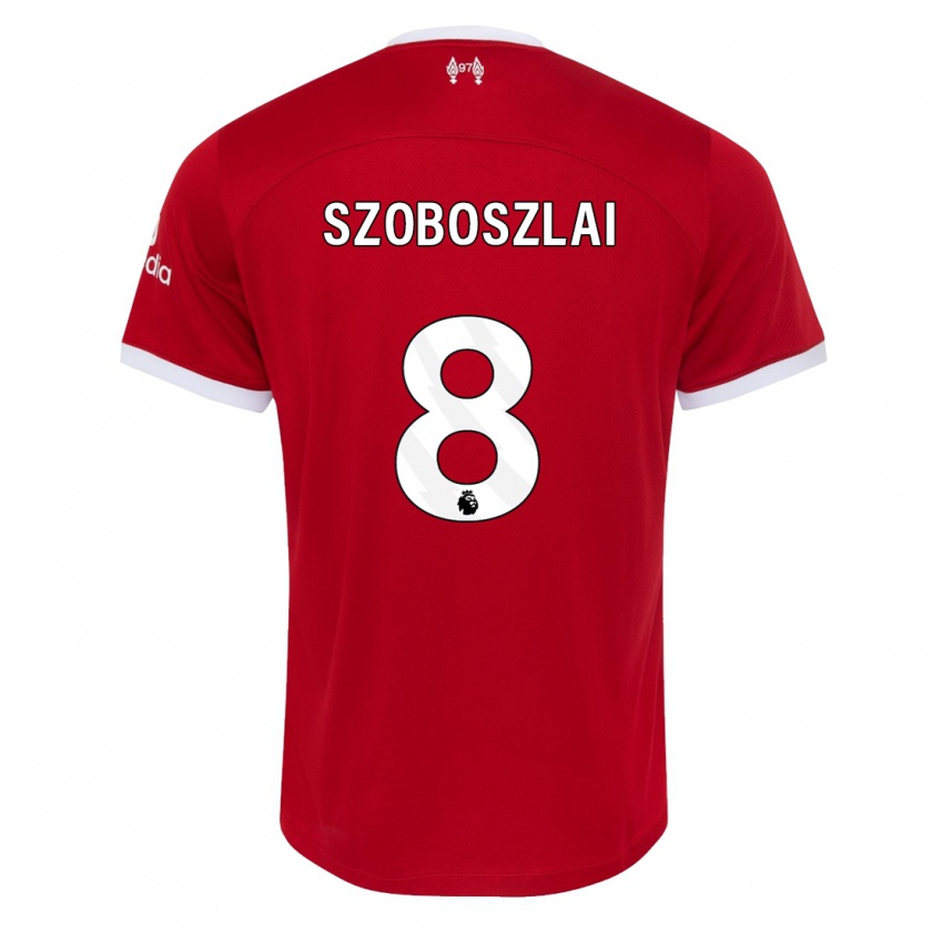 Kandiny Kinder Dominik Szoboszlai #8 Rot Heimtrikot Trikot 2023/24 T-Shirt