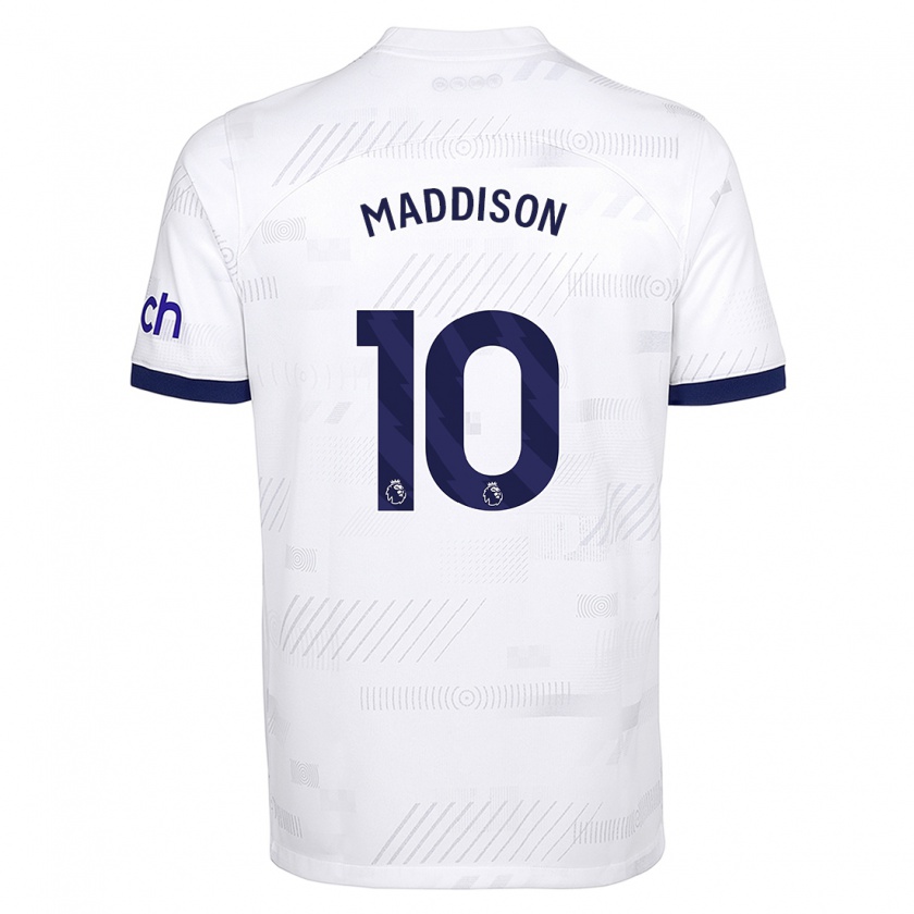 Kandiny Kinder James Maddison #10 Weiß Heimtrikot Trikot 2023/24 T-Shirt