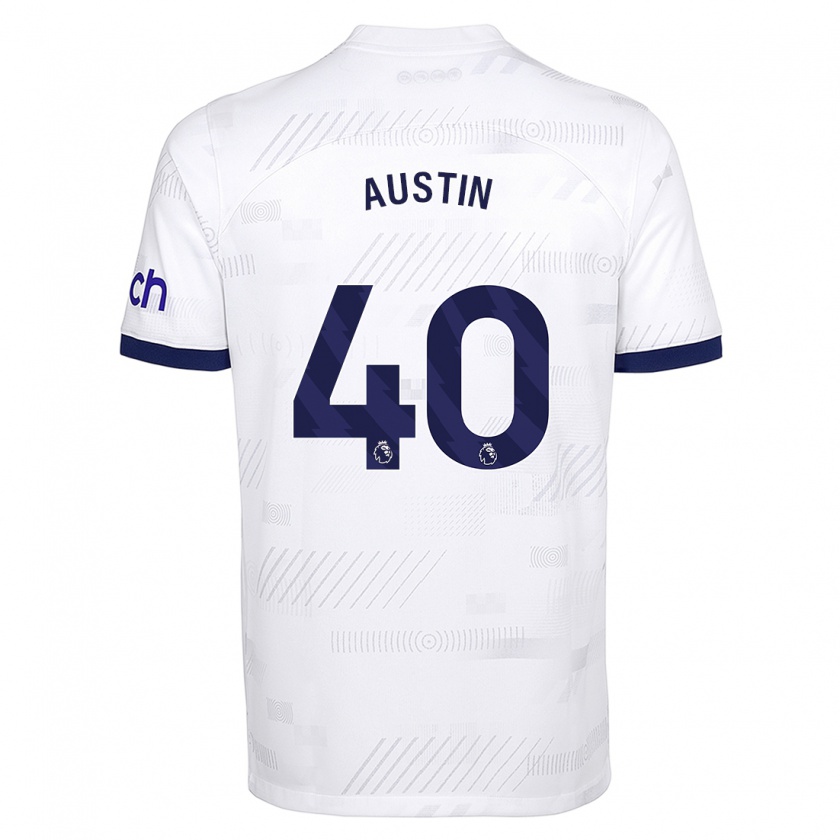 Kandiny Kinder Brandon Austin #40 Weiß Heimtrikot Trikot 2023/24 T-Shirt