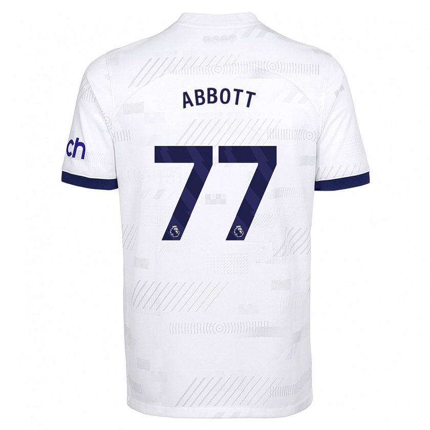 Kandiny Kinder George Abbott #77 Weiß Heimtrikot Trikot 2023/24 T-Shirt