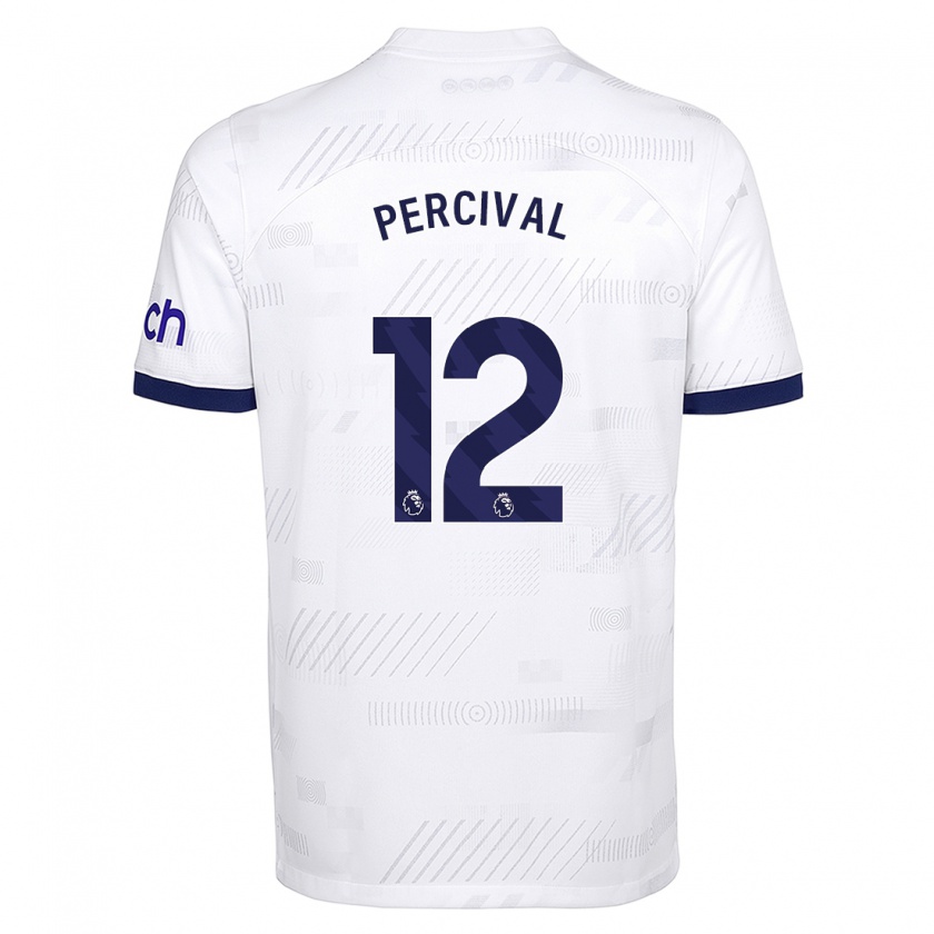 Kandiny Kinder Ria Percival #12 Weiß Heimtrikot Trikot 2023/24 T-Shirt