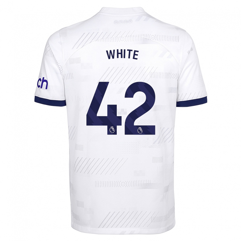 Kandiny Kinder Harvey White #42 Weiß Heimtrikot Trikot 2023/24 T-Shirt