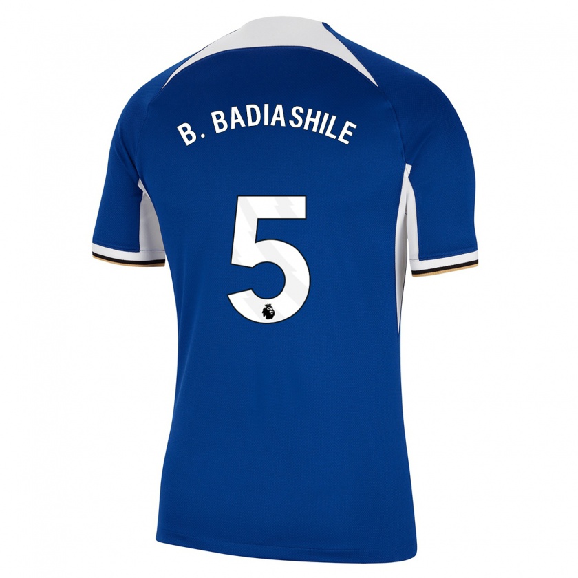 Kandiny Kinder Benoît Badiashile #5 Blau Heimtrikot Trikot 2023/24 T-Shirt