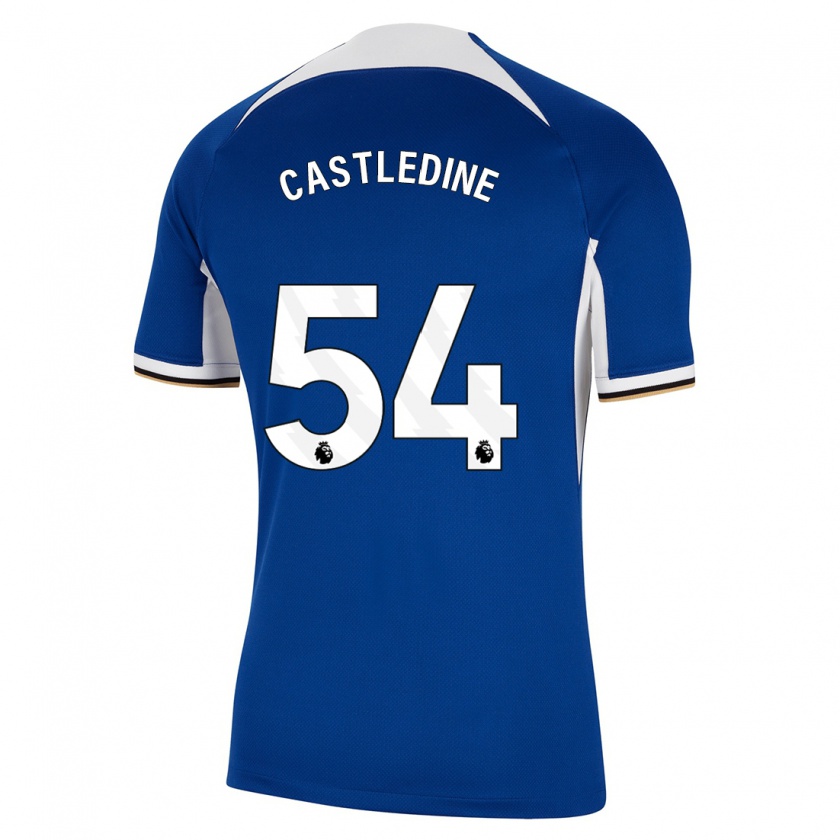 Kandiny Kinder Leo Castledine #54 Blau Heimtrikot Trikot 2023/24 T-Shirt