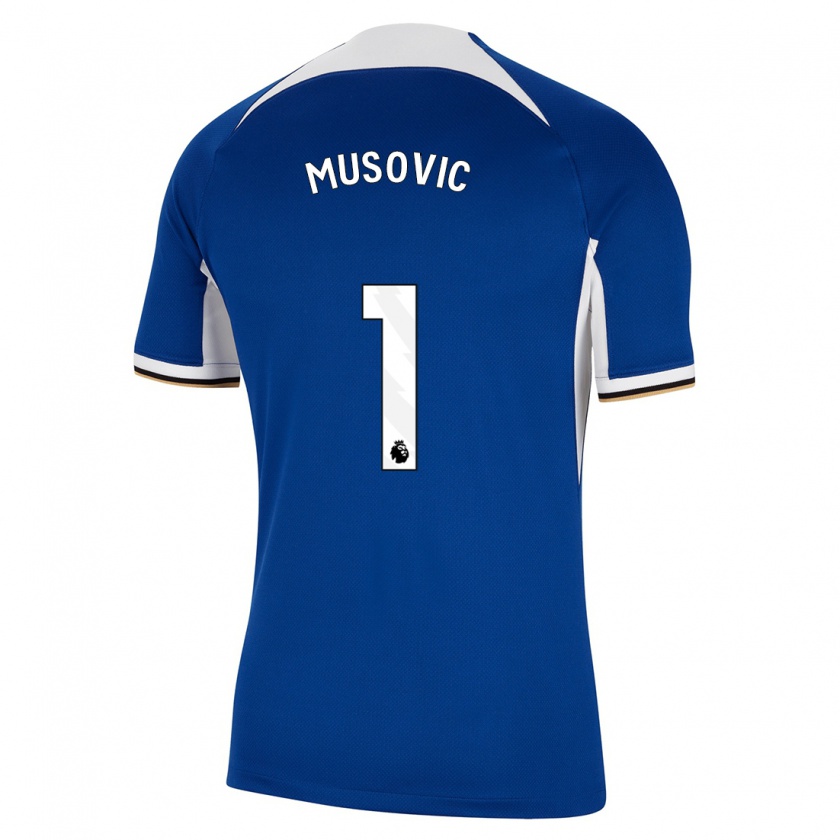 Kandiny Kinder Zecira Musovic #1 Blau Heimtrikot Trikot 2023/24 T-Shirt