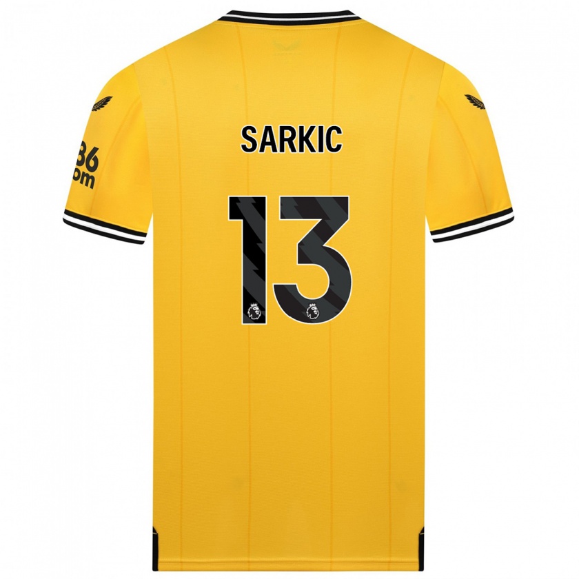 Kandiny Kinder Matija Sarkic #13 Gelb Heimtrikot Trikot 2023/24 T-Shirt