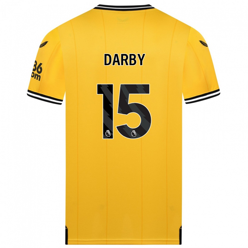 Kandiny Kinder Kelly Darby #15 Gelb Heimtrikot Trikot 2023/24 T-Shirt