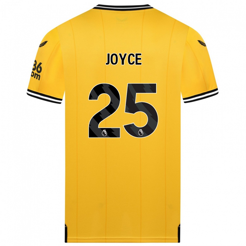 Kandiny Kinder Leonie Joyce #25 Gelb Heimtrikot Trikot 2023/24 T-Shirt