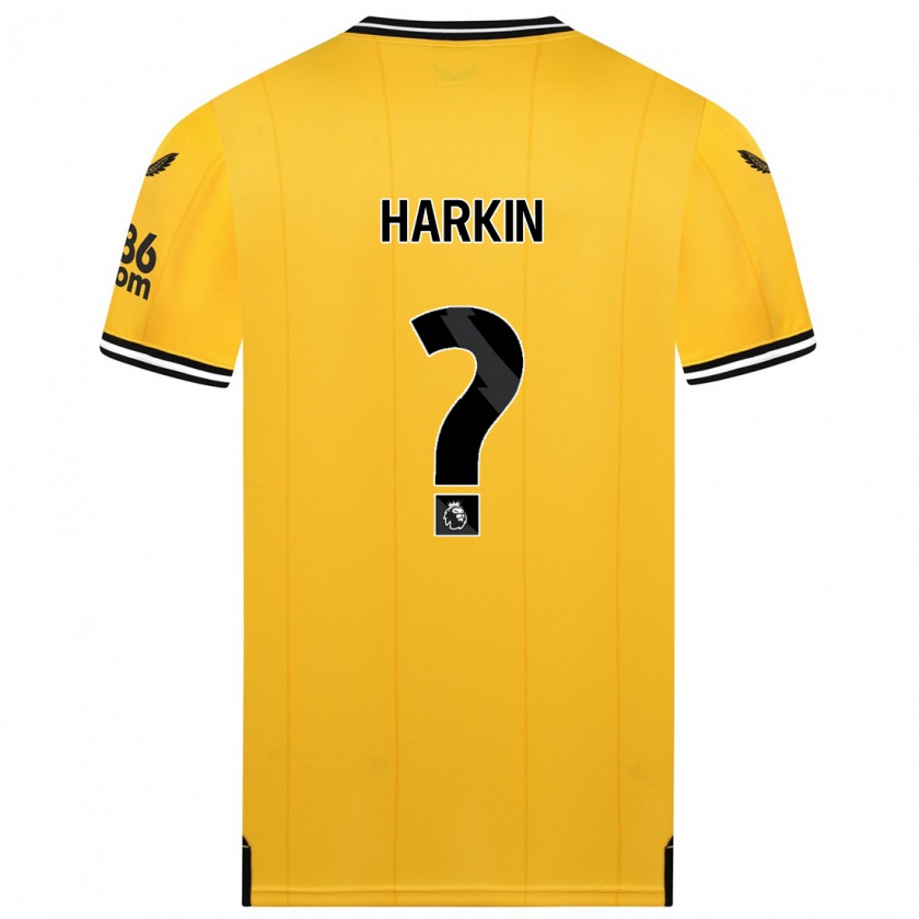 Kandiny Kinder Lee Harkin #0 Gelb Heimtrikot Trikot 2023/24 T-Shirt
