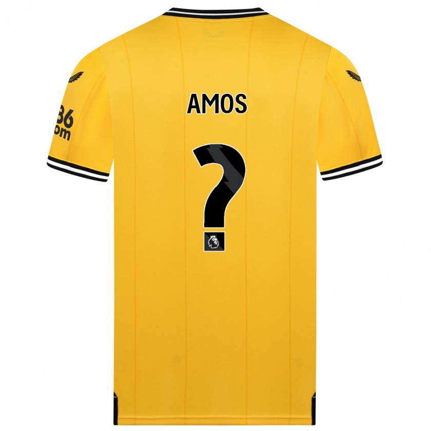 Kandiny Kinder Stan Amos #0 Gelb Heimtrikot Trikot 2023/24 T-Shirt