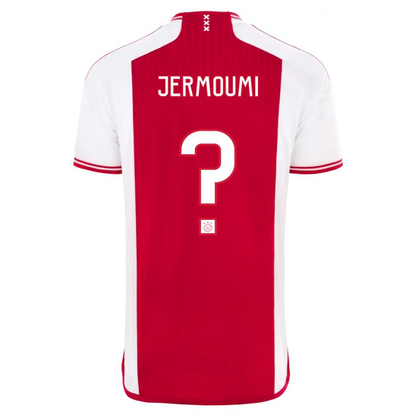 Kandiny Kinder Diyae Jermoumi #0 Rot-Weiss Heimtrikot Trikot 2023/24 T-Shirt