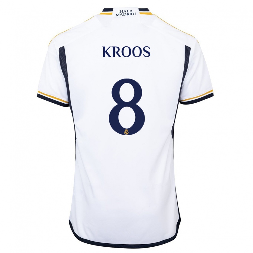 Kandiny Kinder Toni Kroos #8 Weiß Heimtrikot Trikot 2023/24 T-Shirt