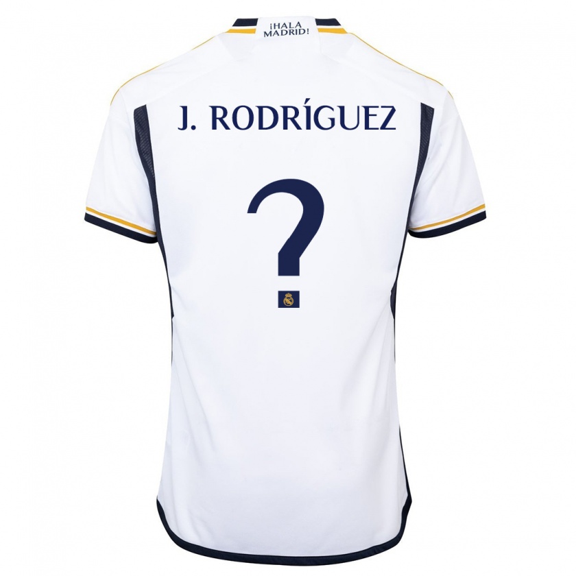 Kandiny Kinder Juan Rodríguez #0 Weiß Heimtrikot Trikot 2023/24 T-Shirt