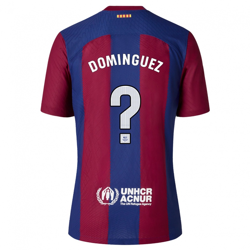 Kandiny Kinder Sergi Domínguez #0 Rot Blau Heimtrikot Trikot 2023/24 T-Shirt
