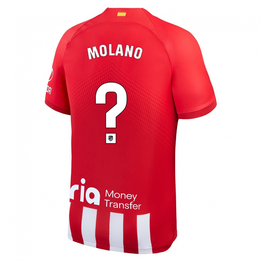 Kandiny Kinder Sergio Molano #0 Rot-Weiss Heimtrikot Trikot 2023/24 T-Shirt