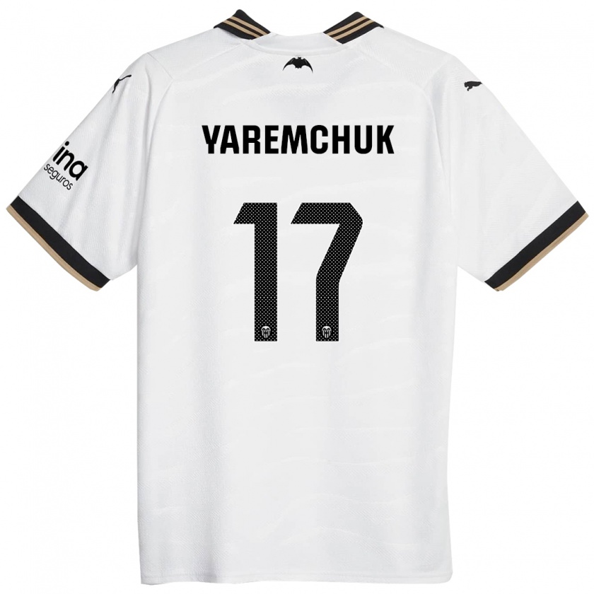 Kandiny Kinder Roman Yaremchuk #17 Weiß Heimtrikot Trikot 2023/24 T-Shirt