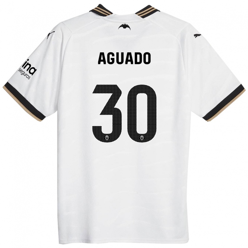 Kandiny Kinder Julia Aguado #30 Weiß Heimtrikot Trikot 2023/24 T-Shirt