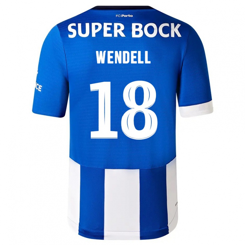 Kandiny Kinder Wendell #18 Blau Weiss Heimtrikot Trikot 2023/24 T-Shirt