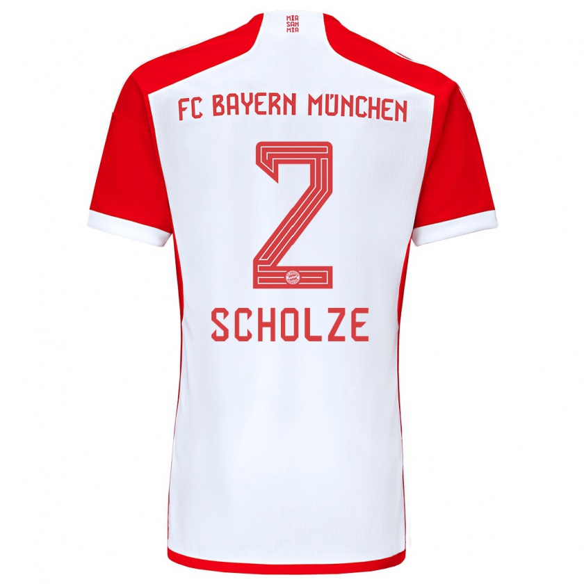 Kandiny Kinder Max Scholze #2 Rot-Weiss Heimtrikot Trikot 2023/24 T-Shirt