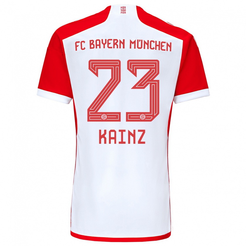 Kandiny Kinder Manuel Kainz #23 Rot-Weiss Heimtrikot Trikot 2023/24 T-Shirt
