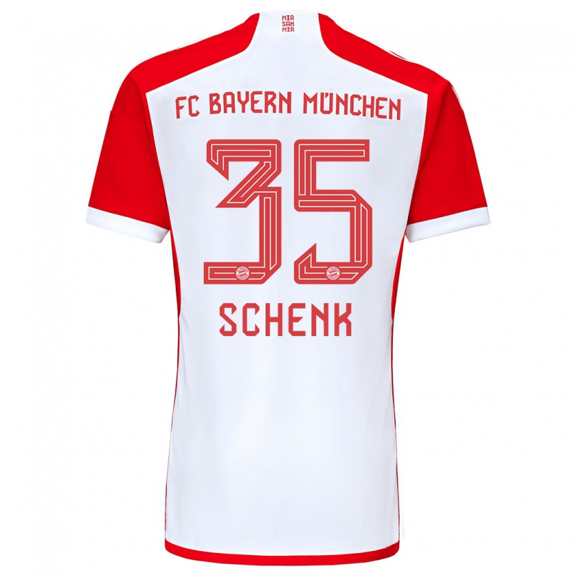 Kandiny Kinder Johannes Schenk #35 Rot-Weiss Heimtrikot Trikot 2023/24 T-Shirt