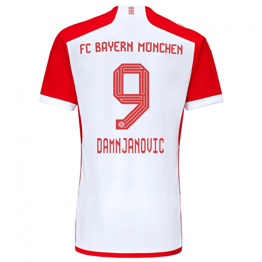 Kandiny Kinder Jovana Damnjanovic #9 Rot-Weiss Heimtrikot Trikot 2023/24 T-Shirt