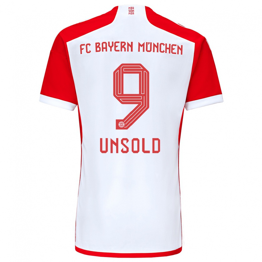 Kandiny Kinder Samuel Unsold #9 Rot-Weiss Heimtrikot Trikot 2023/24 T-Shirt