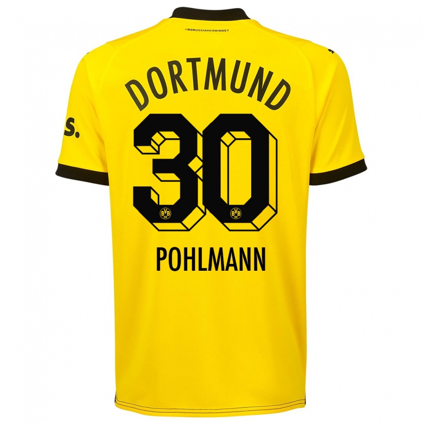 Kandiny Kinder Ole Pohlmann #30 Gelb Heimtrikot Trikot 2023/24 T-Shirt