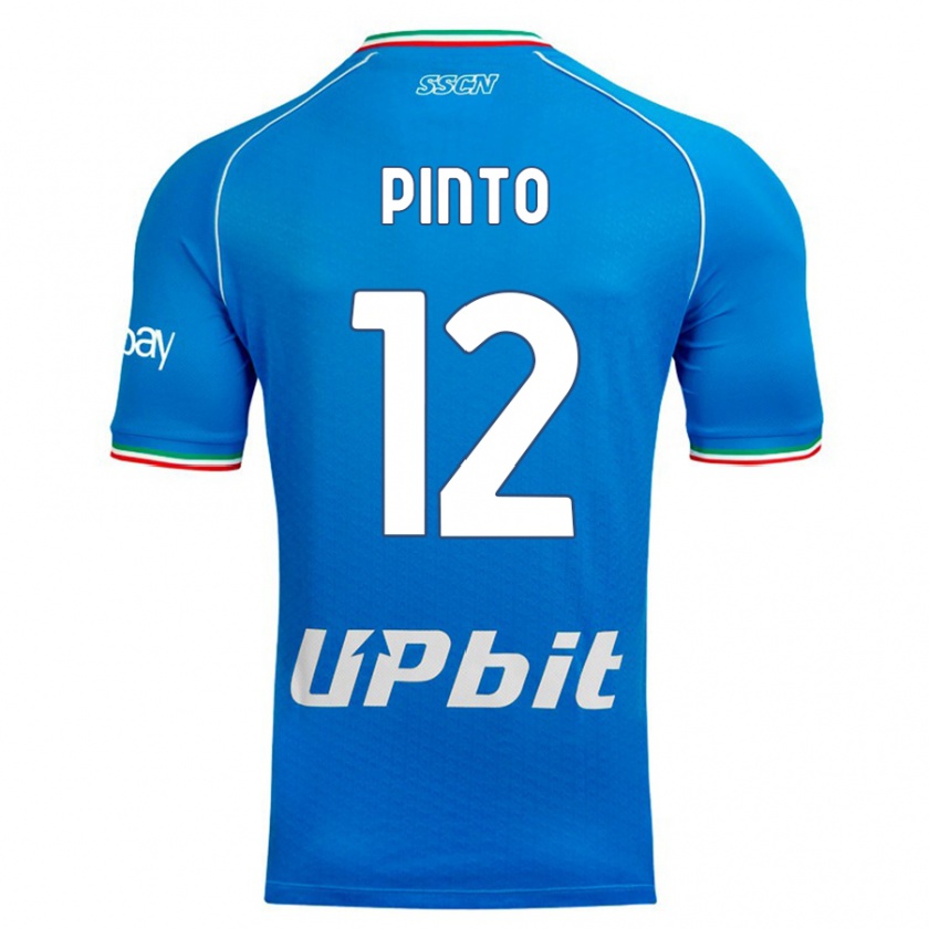 Kandiny Kinder Ciro Pinto #12 Himmelblau Heimtrikot Trikot 2023/24 T-Shirt