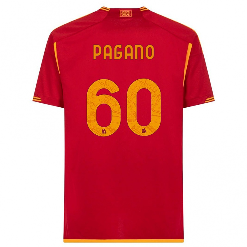 Kandiny Kinder Riccardo Pagano #60 Rot Heimtrikot Trikot 2023/24 T-Shirt