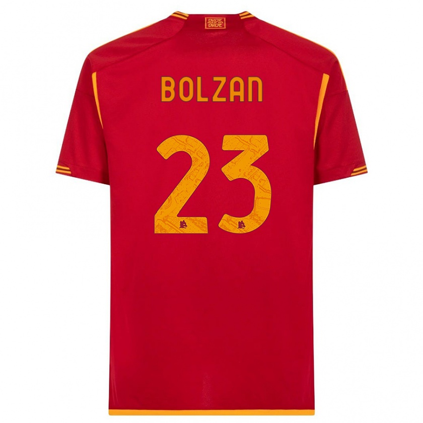 Kandiny Kinder Alessandro Bolzan #23 Rot Heimtrikot Trikot 2023/24 T-Shirt