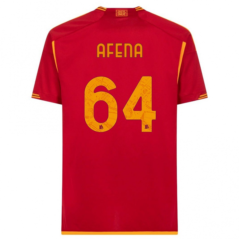 Kandiny Kinder Felix Afena-Gyan #64 Rot Heimtrikot Trikot 2023/24 T-Shirt