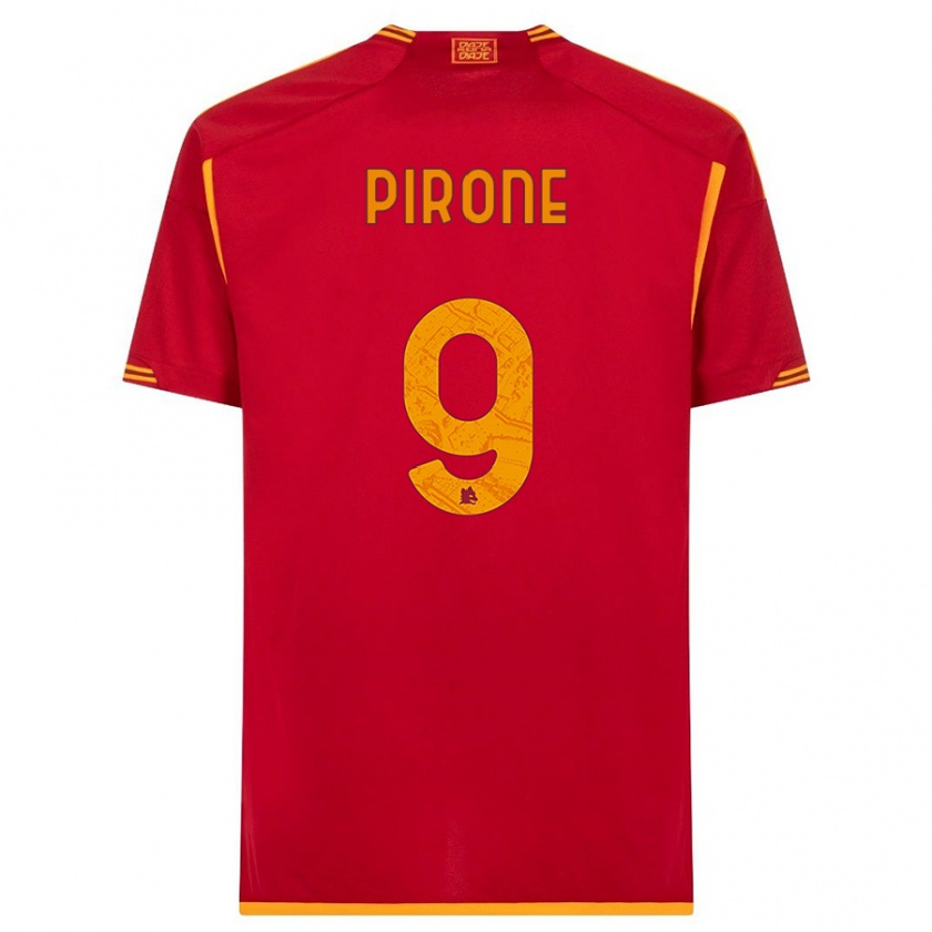 Kandiny Kinder Valeria Pirone #9 Rot Heimtrikot Trikot 2023/24 T-Shirt