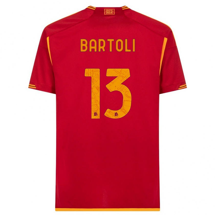 Kandiny Kinder Elisa Bartoli #13 Rot Heimtrikot Trikot 2023/24 T-Shirt
