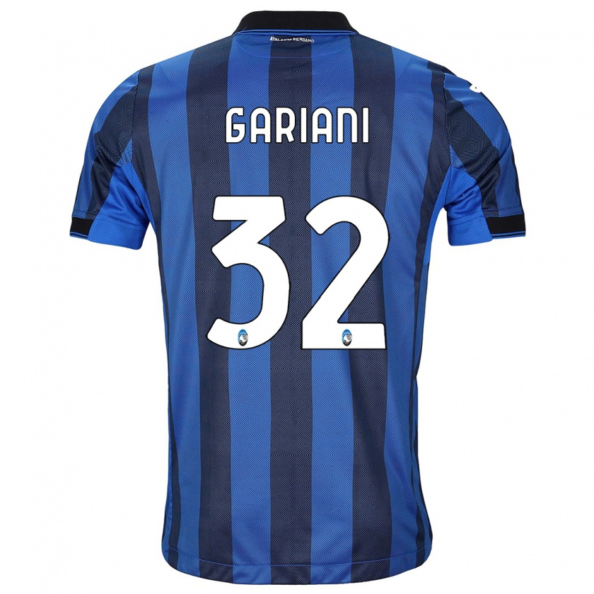 Kandiny Kinder Niccolò Gariani #32 Schwarz Blau Heimtrikot Trikot 2023/24 T-Shirt