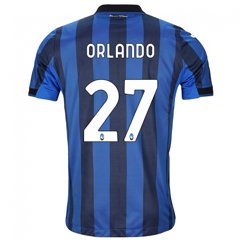 Kandiny Kinder Daniele Orlando #27 Schwarz Blau Heimtrikot Trikot 2023/24 T-Shirt