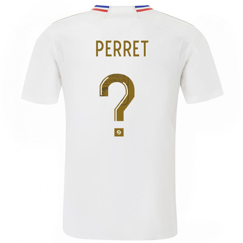 Kandiny Kinder Romain Perret #0 Weiß Heimtrikot Trikot 2023/24 T-Shirt