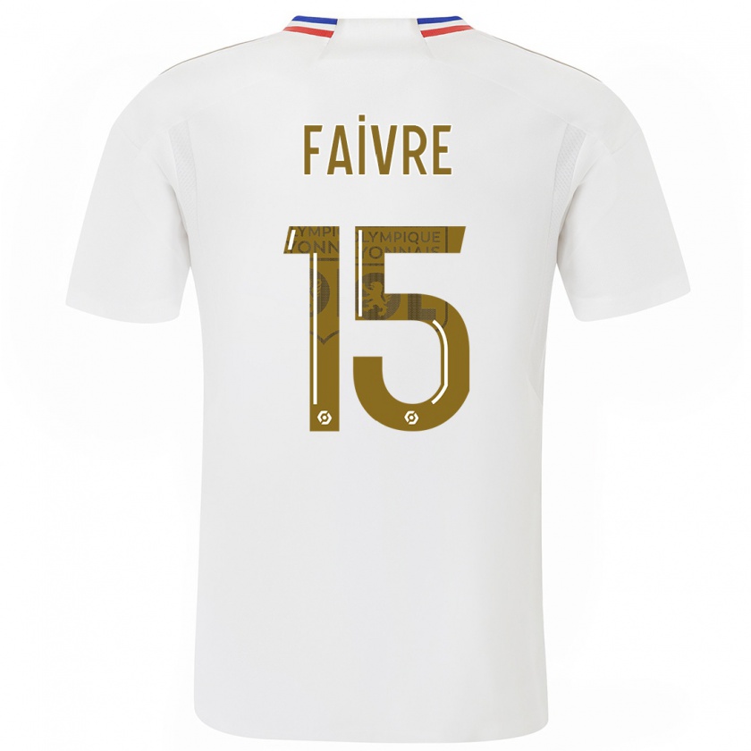 Kandiny Kinder Romain Faivre #15 Weiß Heimtrikot Trikot 2023/24 T-Shirt