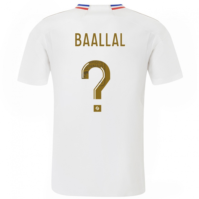 Kandiny Kinder Abdellah Baallal #0 Weiß Heimtrikot Trikot 2023/24 T-Shirt