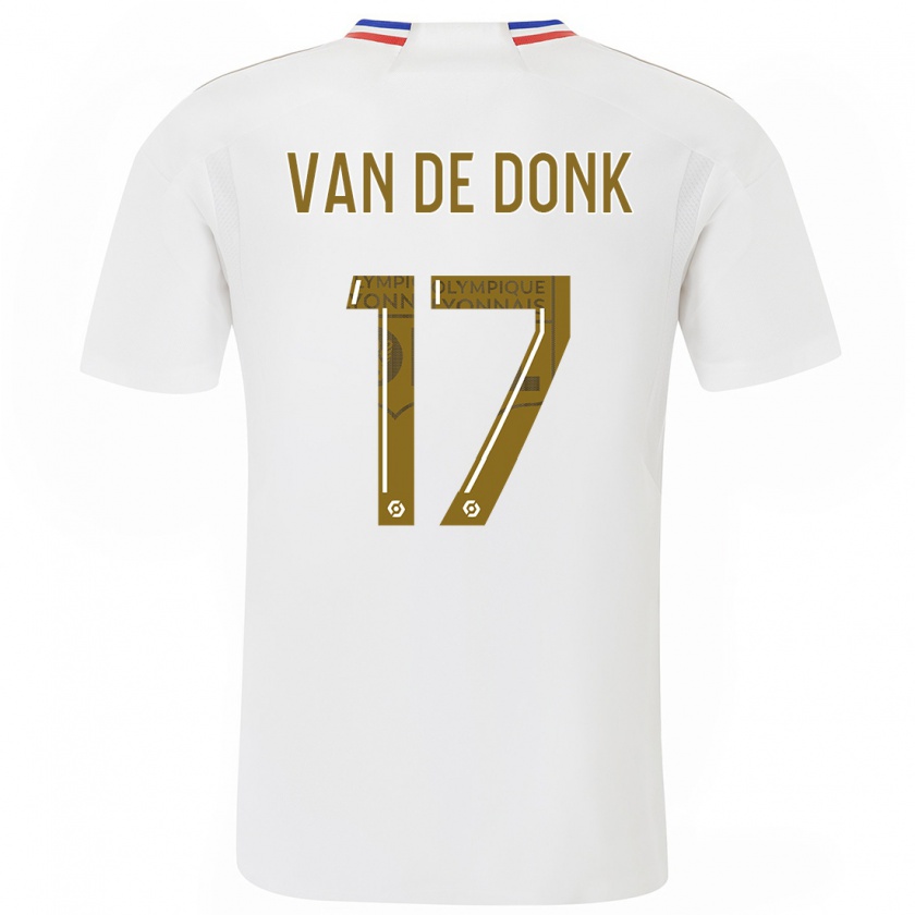 Kandiny Kinder Danielle Van De Donk #17 Weiß Heimtrikot Trikot 2023/24 T-Shirt