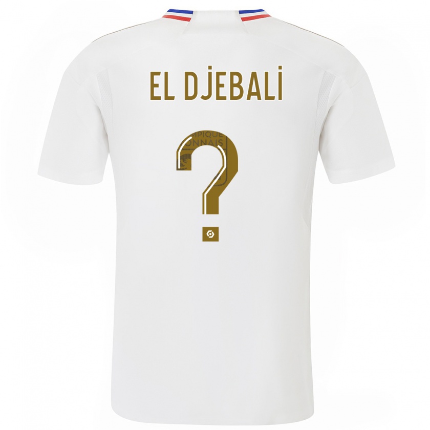 Kandiny Kinder Rayan El Djebali #0 Weiß Heimtrikot Trikot 2023/24 T-Shirt