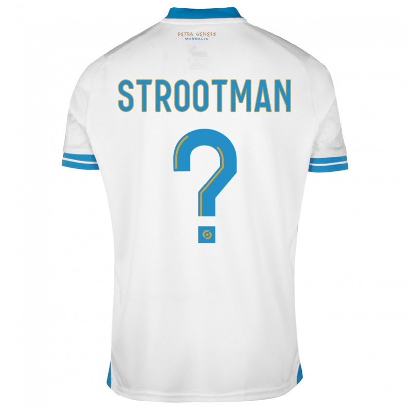 Kandiny Kinder Kevin Strootman #0 Weiß Heimtrikot Trikot 2023/24 T-Shirt